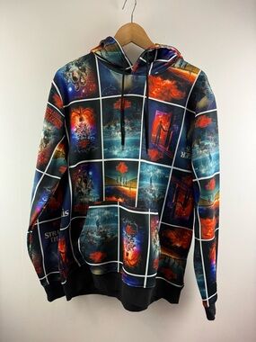 Stranger Things Netflix All Over Print Poster Montage Hoodie - Med/Large